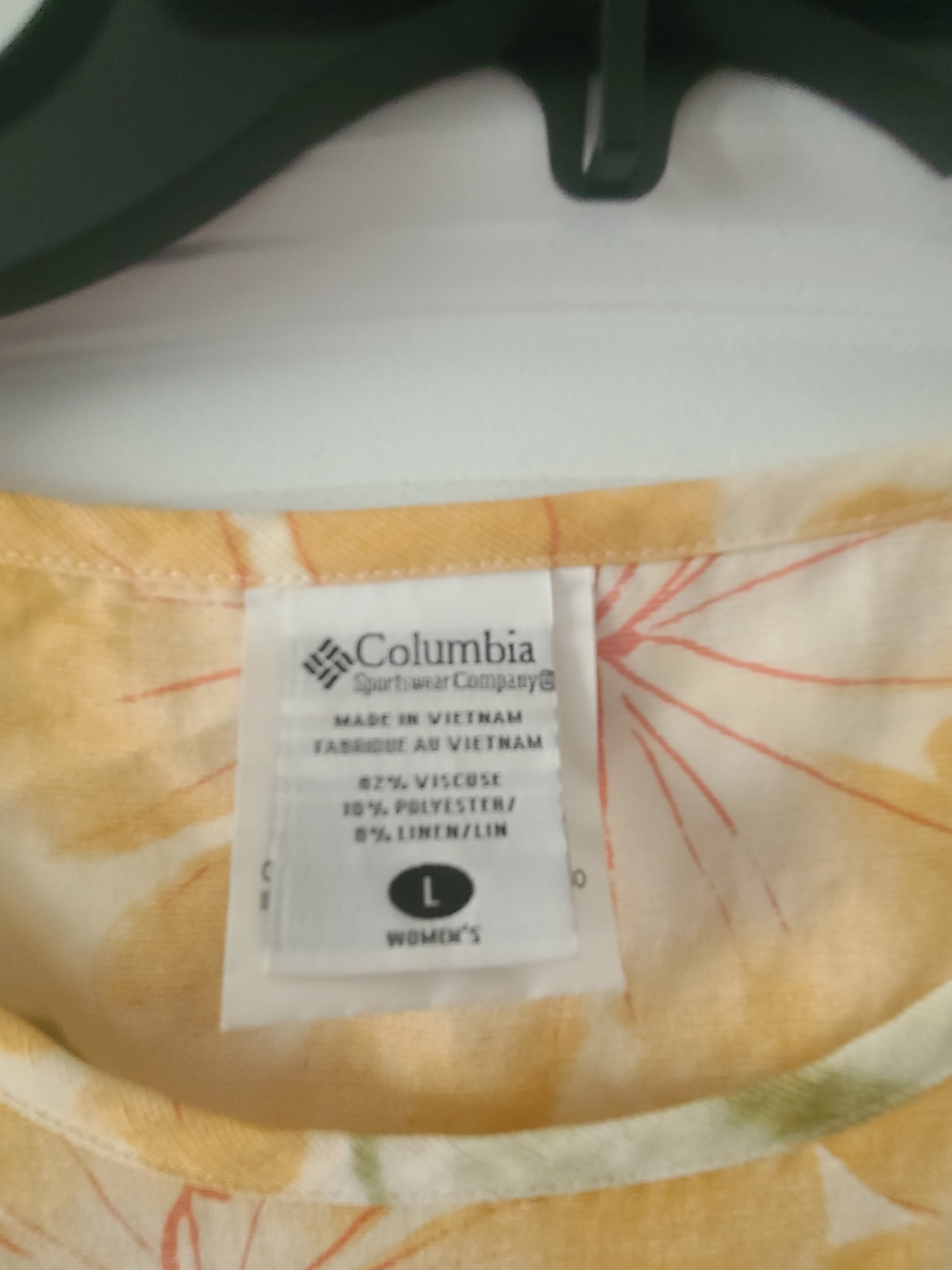 Columbia Cream and Yellow Floral Sleeveless Dress - Picture 3 of 4